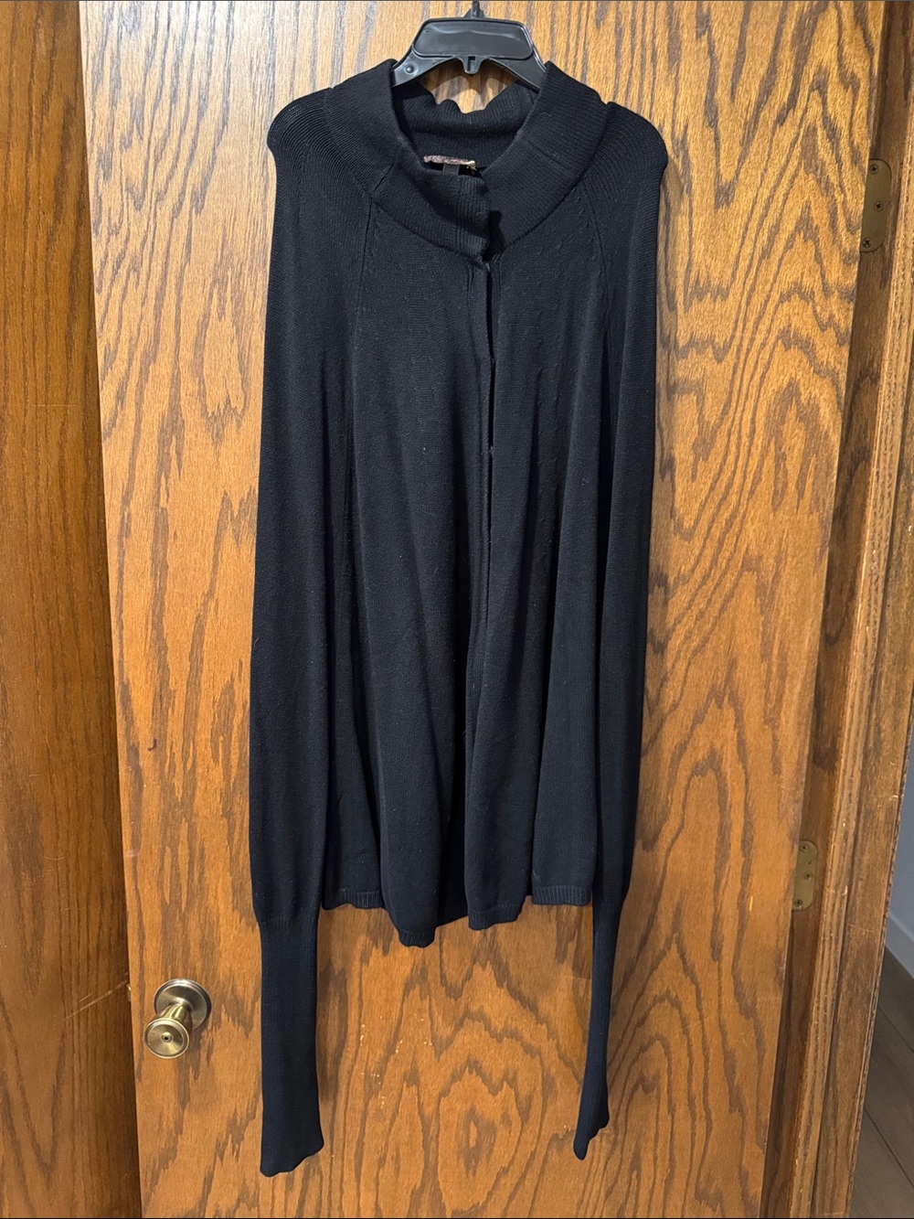 Tarnish Black Knit Sweater Label Detail